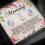 To My Mommy I May Just Be A Bump But I Love You More Than You Ever Know Alluring Beauty Necklace Necklace