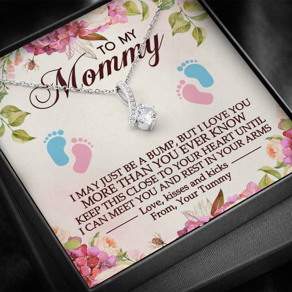 To My Mommy I May Just Be A Bump But I Love You More Than You Ever Know Alluring Beauty Necklace Necklace To My Mommy I May Just Be A Bump But I Love You More Than You Ever Know Alluring Beauty Necklace Necklace