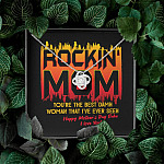 Rockin' Mom You're The Best Damn Woman That I've Ever Seen Happy Mother's Day Babe Love Knot Necklace