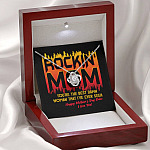 Rockin' Mom You're The Best Damn Woman That I've Ever Seen Happy Mother's Day Babe Love Knot Necklace