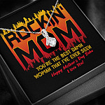 Rockin' Mom You're The Best Damn Woman That I've Ever Seen Happy Mother's Day Babe Alluring Beauty Necklace