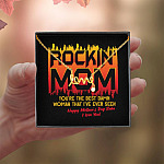 Rockin' Mom You're The Best Damn Woman That I've Ever Seen Happy Mother's Day Babe Scripted Love Necklace