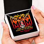 Rockin' Mom You're The Best Damn Woman That I've Ever Seen Happy Mother's Day Babe Anchor Necklace