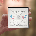From Baby Bump To My Mommy I May Be Just A Bump Love Knot Pendant Necklace - Mommy To Be Gift From Baby Bump To My Mommy I May Be Just A Bump Love Knot Pendant Necklace - Mommy To Be Gift