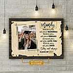 Custom Photo Behind You All Your Memories Before You All Your Dreams Framed Canvas-Poster-Graduation Day Gift