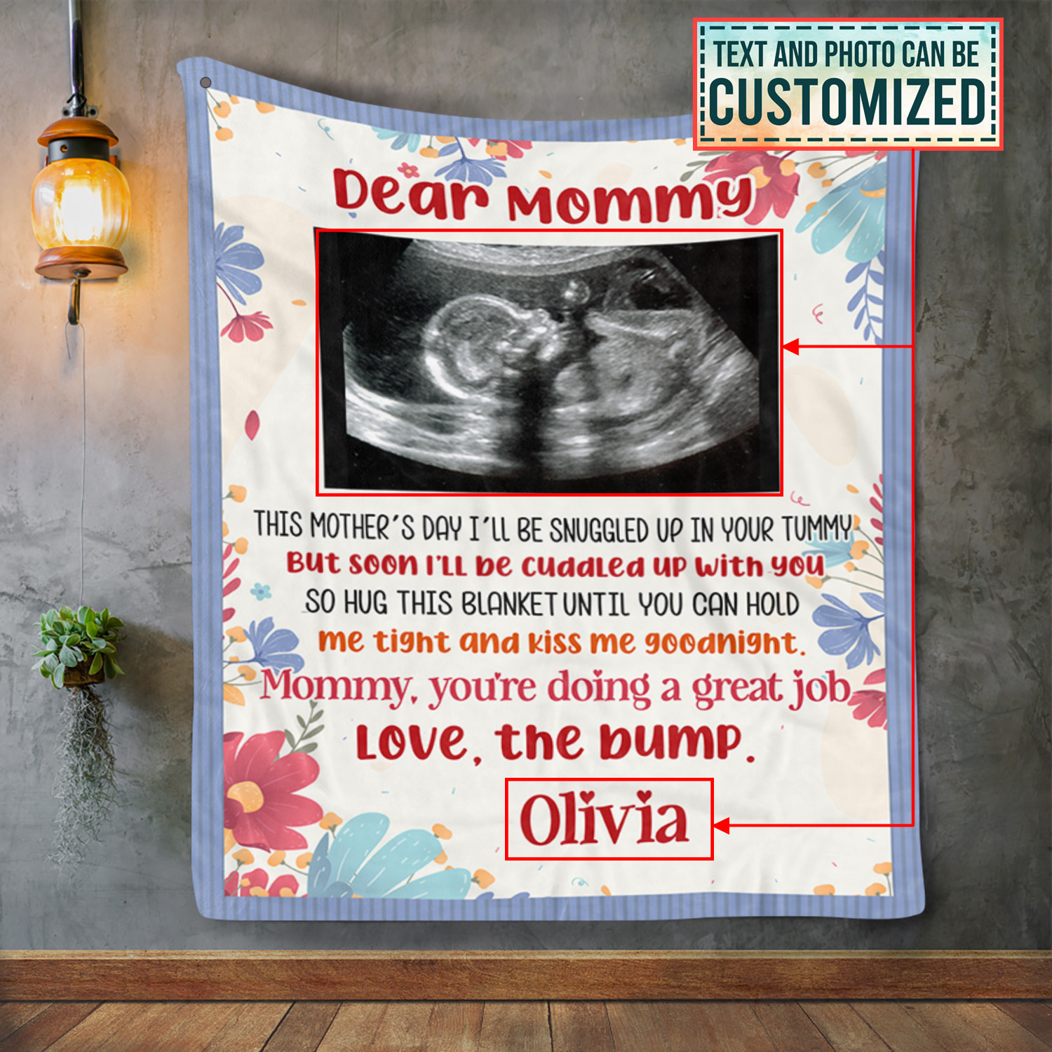 1VT. Dear Mommy This Mother Day Blanket mk3