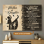 Personalized Name Ballet To My Mom I Am Because You Are