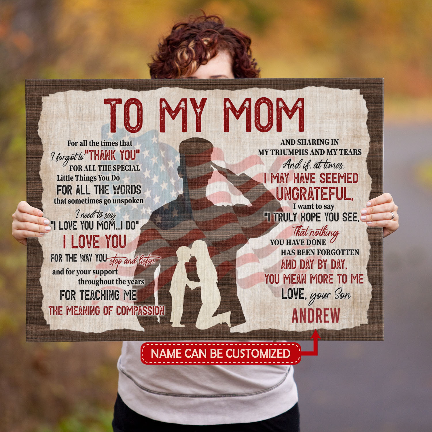 7VT. Veteran Son To My Mom For All The Times canvas mk1