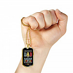 I Have Two Titles Dad and Stepdad and I Rock Them Both Father's Day Gifts Dog Tag Pendant Necklace I Have Two Titles Dad and Stepdad and I Rock Them Both Father's Day Gifts Dog Tag Pendant Necklace