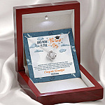 Personalized And Now The Limit Is The Sky Love Knot Pendant Necklace - Custom Graduation Necklace