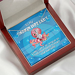To My Smoking Hot Lady I Wish I Were An Octopus Alluring Beauty Pendant Necklace - Funny Gift For Wife or Girlfriend
