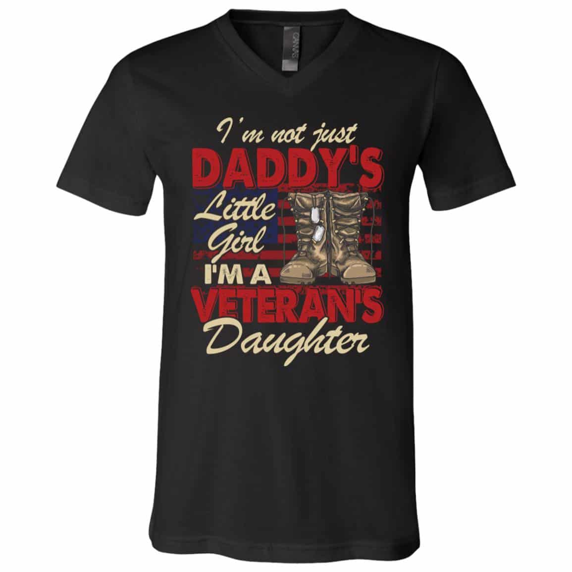 dad tee, Black, V-Neck T-Shirt
