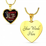 I'm Not Just Daddy's Little Girl I'm A Veteran's Daughter Heart Pendant Necklace - Proud Daughter of Veteran Gift