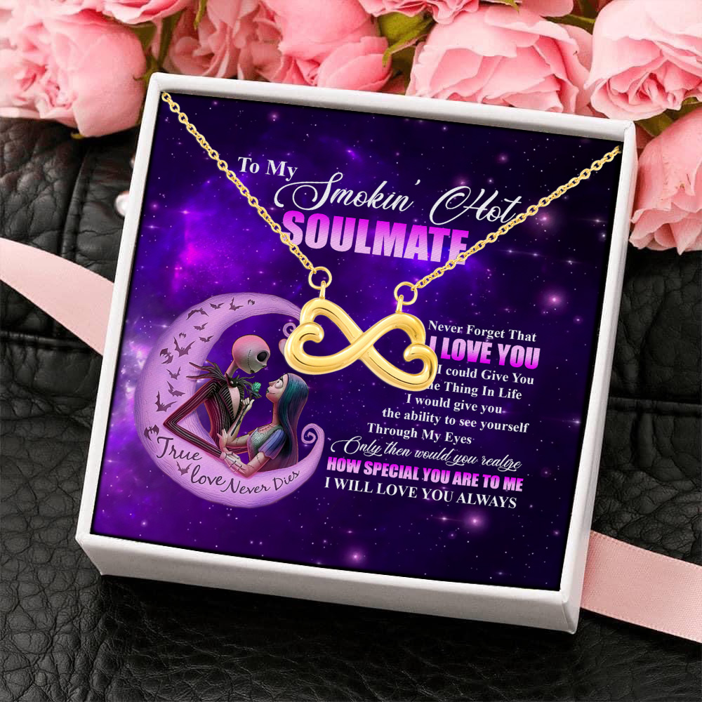2LV. My Soulmate (5) Infinity Heart Necklace (Gold) 4