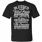 3. The World Differently (5), Black, Unisex T-Shirt