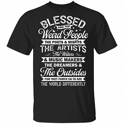 3. The World Differently (5), Black, Unisex T-Shirt