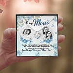 Personalized Photo to My Mom For All The Times That I Forgot To Thank You Love Knot Pendant Necklace