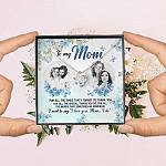 Personalized Photo to My Mom For All The Times That I Forgot To Thank You Love Knot Pendant Necklace