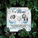 Personalized Photo to My Mom For All The Times That I Forgot To Thank You Love Knot Pendant Necklace