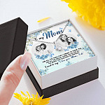 Personalized Photo to My Mom For All The Times That I Forgot To Thank You Alluring Beauty Necklace