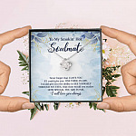 To My Smokin' Hot Soulmate Never Forget That I Love You Give Ability To See Yourself Through My Eyes Love Knot Necklace