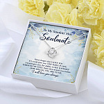 To My Smokin' Hot Soulmate Never Forget That I Love You Give Ability To See Yourself Through My Eyes Love Knot Necklace