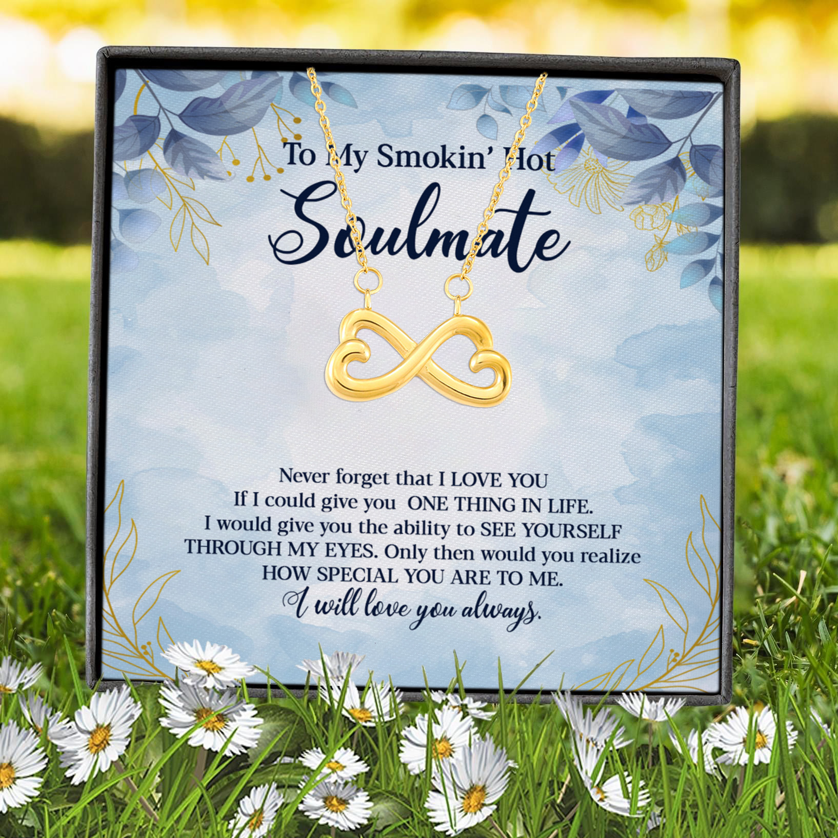 1Th. Smokin' Hot(4) Infinity Heart Necklace (Gold) 7