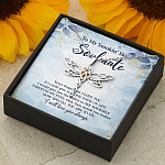 To My Smokin' Hot Soulmate Never Forget That I Love You Give Ability To See Yourself Through My Eyes Dragonfly Necklace