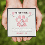 To My Dog Mama I Woof Love You Alluring Beauty Pendant Necklace - Missing Dog Gift