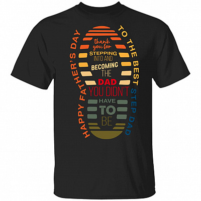 Step Dad Shirt, Black, Unisex T-Shirt
