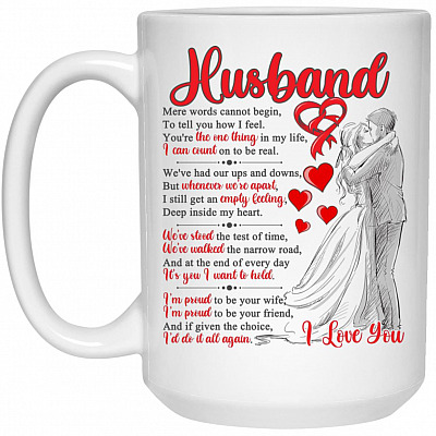 15 oz. White Mug