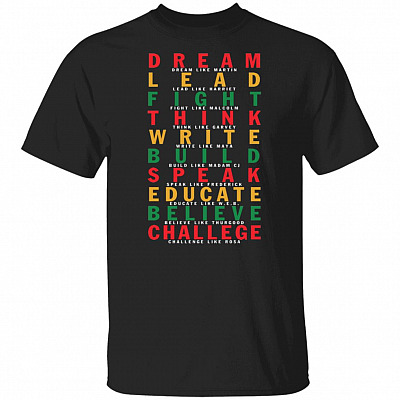 Black History Month t, Black, Unisex T-Shirt