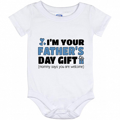 I'm Your Father's Day, White, Baby Onesie - 12 Month