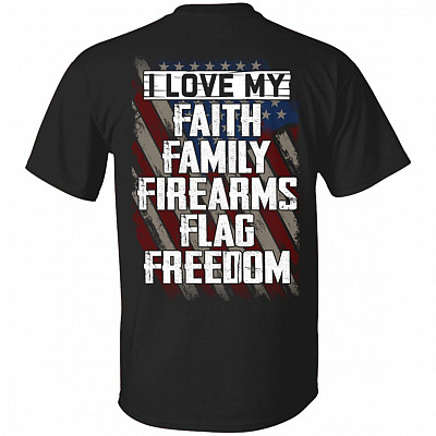 Faith Back Shirt, Black, Unisex T-Shirt