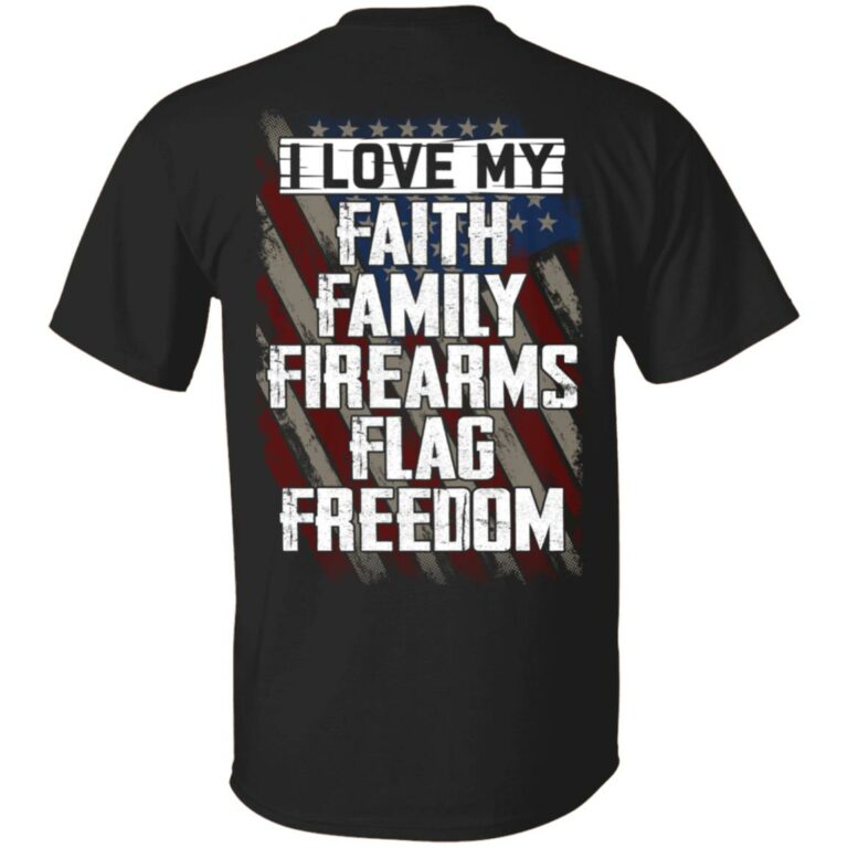 Faith Back Shirt, Black, Unisex T-Shirt