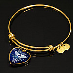 Personalized Hear the Wind and Think of Me Pet Dog Cat Heart Pendant Necklace