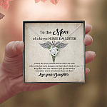 To the Mom of A Brave Nurse Daughter I Know the Worry Is Hard and We Don't See Each Other Love Knot Necklace