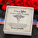 To the Mom of A Brave Nurse Daughter I Know the Worry Is Hard and We Don't See Each Other Stethoscope Necklace