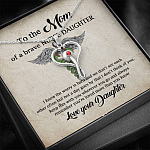 To the Mom of A Brave Nurse Daughter I Know the Worry Is Hard and We Don't See Each Other Stethoscope Necklace