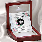 To My Boyfriend's Beautiful Mom Thank You For Sharing Your Son Love Knot Necklace