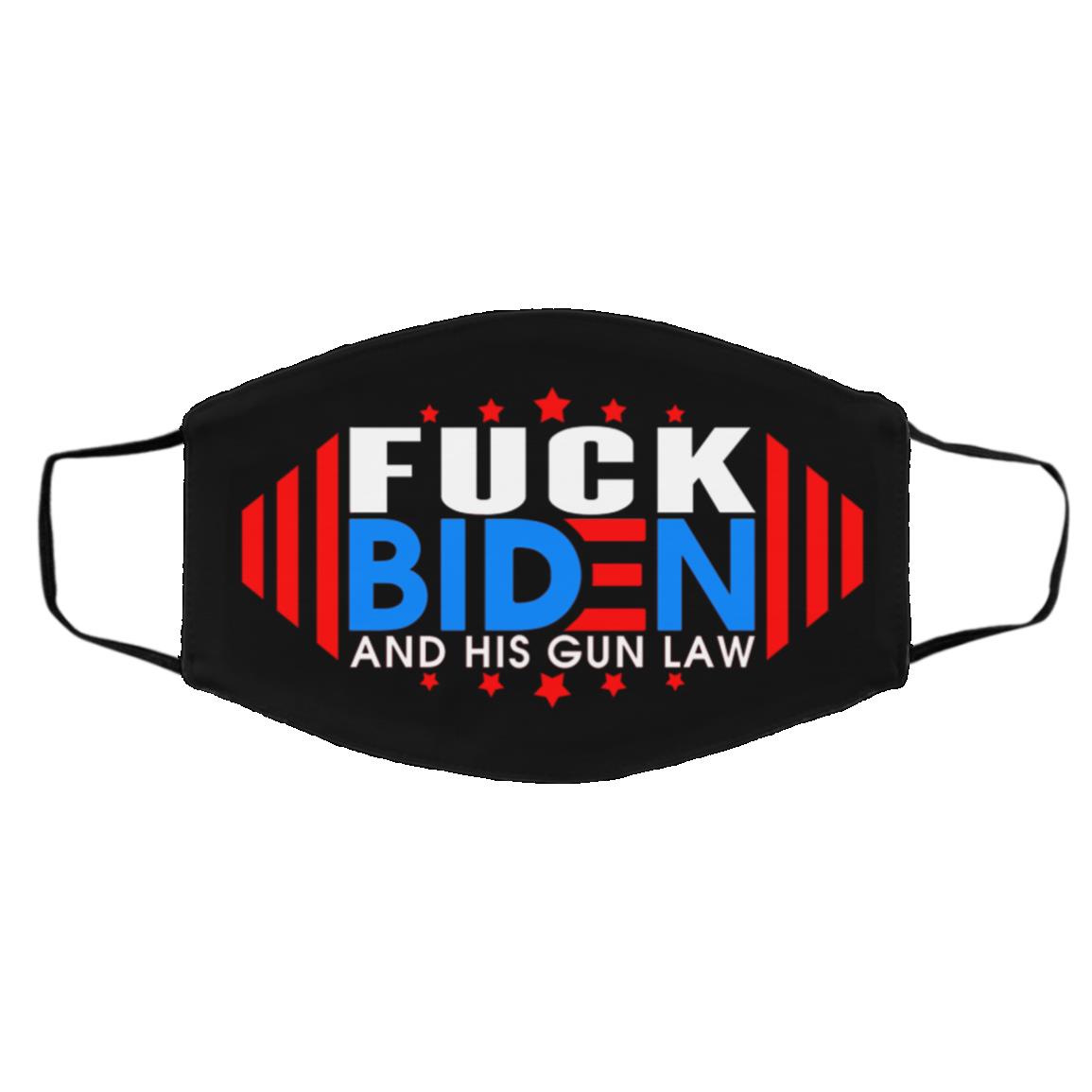 Fuck Biden Mask, Black, Cloth Face Cover – Medium/Large Fuck Biden Mask, Black, Cloth Face Cover – Medium/Large