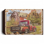 Personalized All Of Me, White, 1.5'' Deluxe Framed Canvas Personalized All Of Me, White, 1.5'' Deluxe Framed Canvas