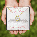 To My Boyfriend's Mom I Never Thought I'd Find The One Till I Met Your Son Forever Love Heart Pendant Necklace To My Boyfriend's Mom I Never Thought I'd Find The One Till I Met Your Son Forever Love Heart Pendant Necklace