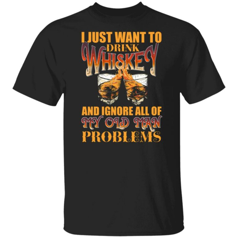 whisky t, Black, Unisex T-Shirt