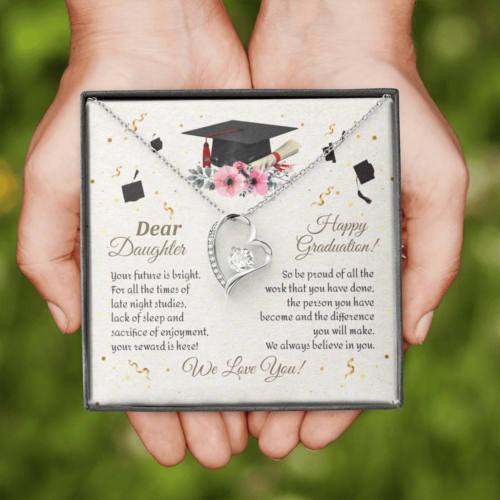 Graduation Dear Daughter Your Future Is Bright For All The Times Senior Forever Love Heart Necklace Graduation Dear Daughter Your Future Is Bright For All The Times Senior Forever Love Heart Necklace