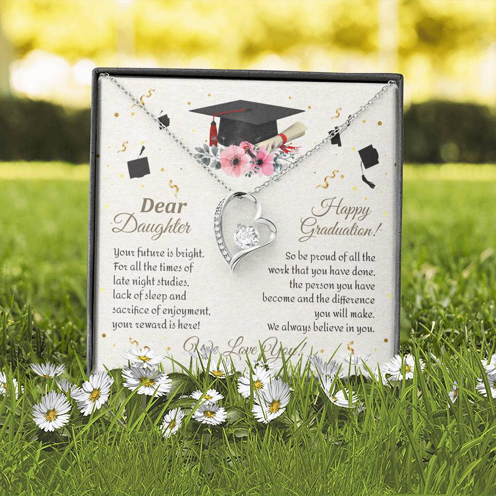 Graduation Dear Daughter Your Future Is Bright For All The Times Senior Forever Love Heart Necklace Graduation Dear Daughter Your Future Is Bright For All The Times Senior Forever Love Heart Necklace