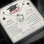 Graduation Dear Daughter Your Future Is Bright For All The Times Senior Forever Love Heart Necklace