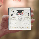 Graduation Dear Daughter Your Future Is Bright For All The Times Senior Love Knot Pendant Necklace