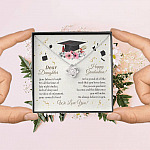 Graduation Dear Daughter Your Future Is Bright For All The Times Senior Love Knot Pendant Necklace