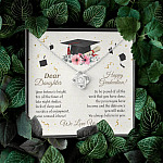 Graduation Dear Daughter Your Future Is Bright For All The Times Senior Love Knot Pendant Necklace